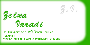 zelma varadi business card